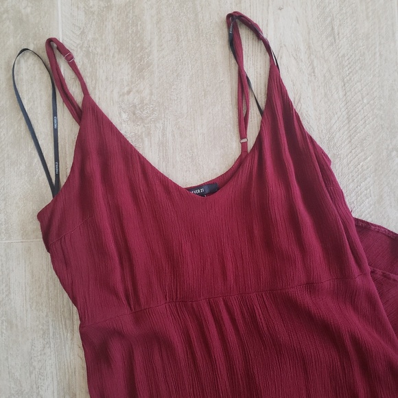 Forever 21 Red Rayon Maxi Dress - Picture 2 of 5